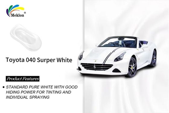 Super Blanco Refinar Pintura de automóvil Finish suave Práctico para FAW Toyota 040