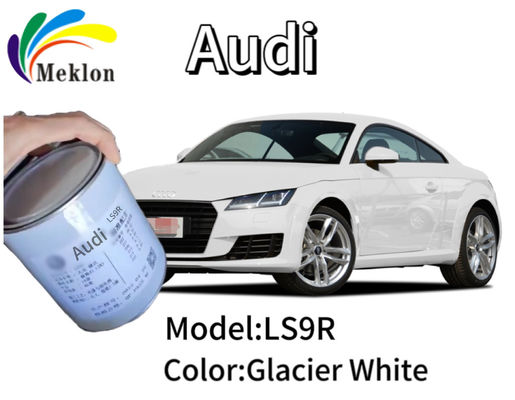 Estable, inofensiva pintura para automóviles, Audi Glacier, pintura blanca.