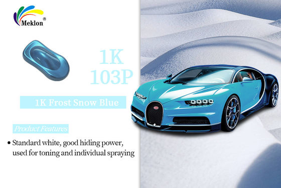 Buen Brillo 1K Frost Nieve Color Azul Tinturas Reparación de recubrimiento de automóviles Auto Refinación de pintura
