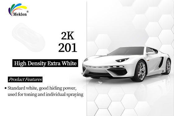 Alta densidad Extra Blanco Acrílico Colorido Refinado de Coches Pintura Automotriz