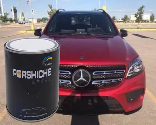 Pintura para automóviles de color rojo metálico brillante resistente al moho no tóxico