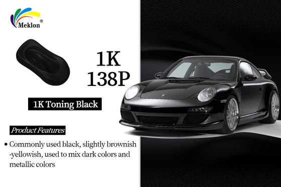 1K mezclado negro brillante acrílico colores sólidos pintura de automóviles: sistema avanzado de mezcla de colores