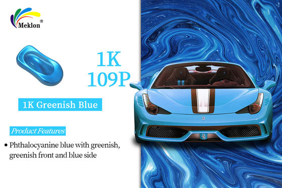 Pintura de carrocería de automóviles de buen brillo 1K azul verdoso Intermix de automoción de acabado