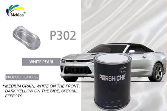 Resistente al desgaste y respetuoso con el medio ambiente Pintura de automóvil de perla blanca resistente a la humedad resistente a los álcalis