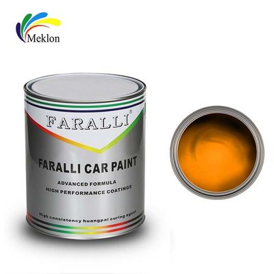 Pintura para automóviles metálica con revestimiento amarillo transparente