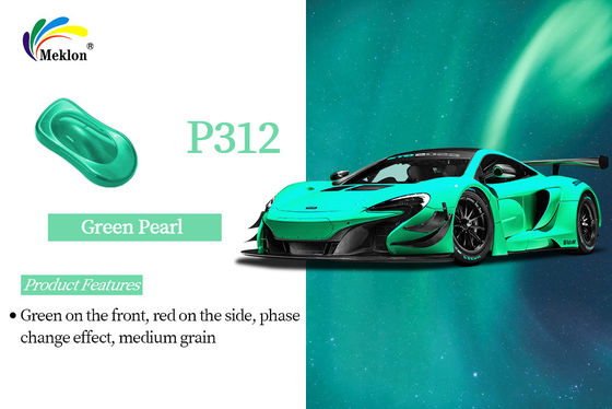 Pintura perlada verde impermeable para coche, base 1K estable a los rayos UV para carrocería