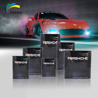 Pintura de coche de color rojo rosado resistente al agua y no tóxico, productos de acabado de automóviles brillantes.