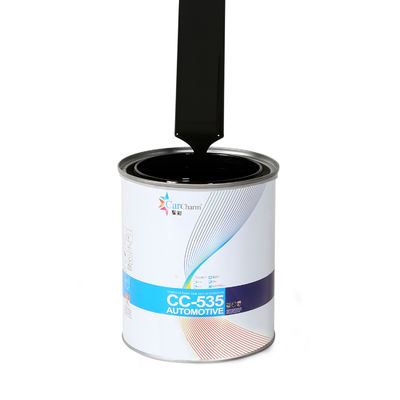 Pintura de retoque para automóviles negra en aerosol de alto contenido de sólidos, revestimiento para automóviles 1K para reparación