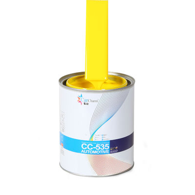 Baja concentración de olor Auto Base Protección de la capa de color amarillo limón pintura para automóviles