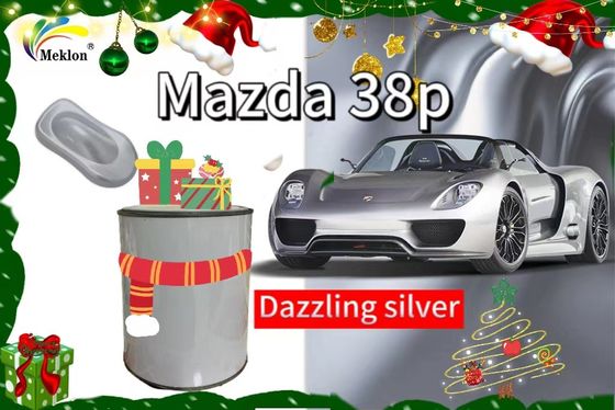 38P Pintura de automóviles de acabado plateado brillante con efecto deslumbrante para revestimiento de automóviles Mazda