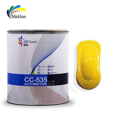 Pintura de reparación automotriz profesional Meklon Amarillo Limón, Imprimación 1K, Capa superior 2K, Anticorrosión y Protección UV