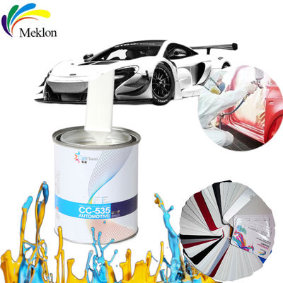 Pintura para automóviles blanca lisa y brillante, pintura acrílica duradera para vehículos.
