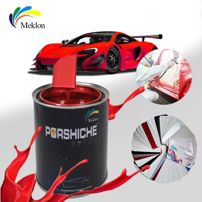 Pintura de automóvil de color rojo brillante 2K capa superior resistente a los arañazos y vibrante