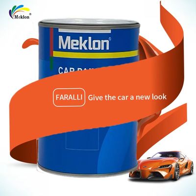 Pintura para automóviles de color naranja 2K de capa superior de secado rápido y mejora la eficiencia