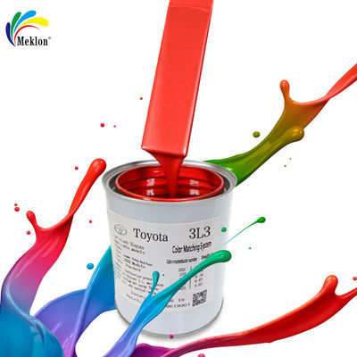 Pintura de automóviles con Meklon Toyota 3L3 Rojo Profundo Perla lista pintura mixta de automóviles