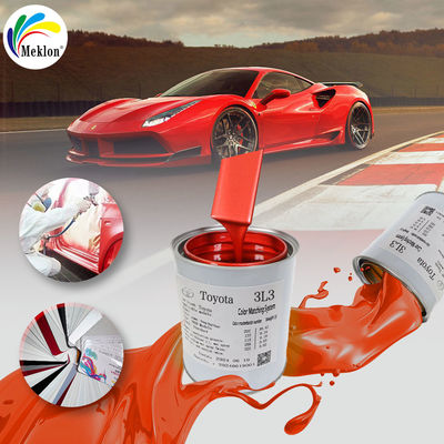 Pintura de automóviles con Meklon Toyota 3L3 Rojo Profundo Perla lista pintura mixta de automóviles