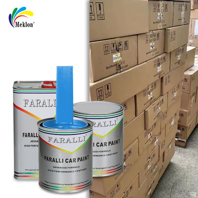 1K nieve helada azul brillante colores sólidos acrílicos pintura automática para reparación de carrocería de automóviles usados