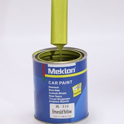 1K Amarillo Esmeralda Buena adherencia Fuerte poder de cobertura de alta croma pintura de automóviles basecoat
