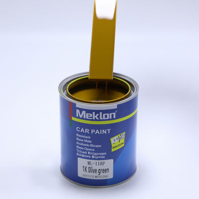 1K de alto rendimiento de pintura de automóviles de color verde oliva Revestimiento líquido de resina para pintura acrílica con apariencia de polvo