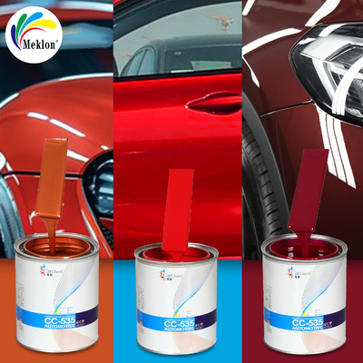 Pintura de automóvil acrílica roja pura clásica de secado rápido de alto rendimiento profesional con excelente resistencia al desgaste y resistencia a los arañazos, resistencia industrial y durabilidad