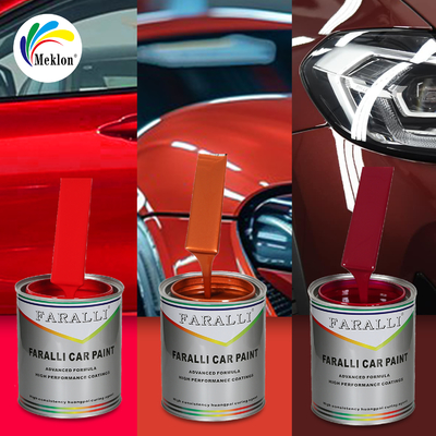 Venta Directa del Fabricante de Pintura Automotriz Rojo Brillante de Alto Brillo Continuo Resistente a los Rayos UV