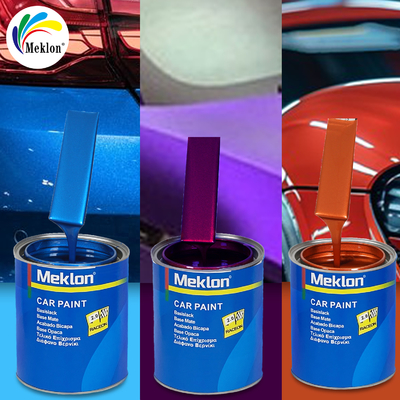 Pintura de carrocería de automóviles 1K Basecoat Colores de perla azul de cristal Revestimiento automotriz Spray Base de automóviles