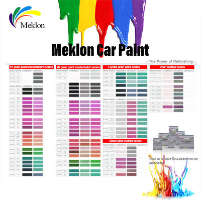 1K2K pintura de reparación de automóviles de color sólido transparente de capa superior de pintura de automóviles de secado eficiente y rápido