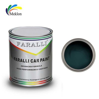 Pintura para automóviles de color azul verdoso y brillante