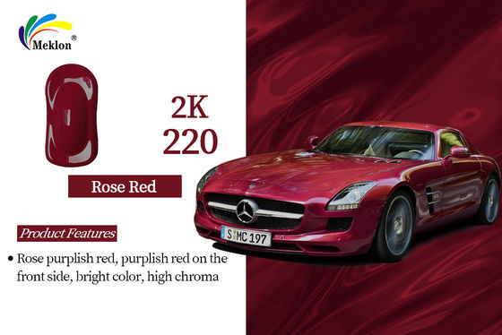2K Rosa Rojo Pintura de coche Top Coat Metal resistente a la decoloración Durable