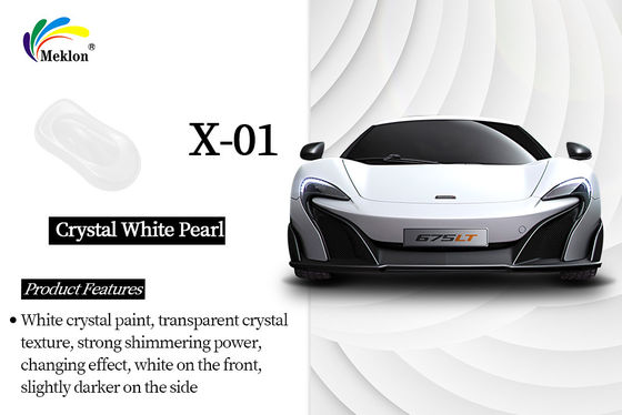 1K Auto Paint Refinish Coating Cristal Perla Color Primer Cristal Blanco Pintura de coches
