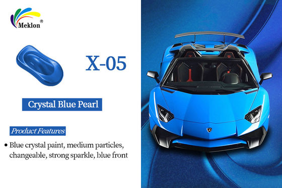 Pinturas de perlas de cristal azul de 1K: color brillante duradero y resistencia a la intemperie