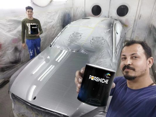 Pintura para automóviles de diamante metálico de plata estable