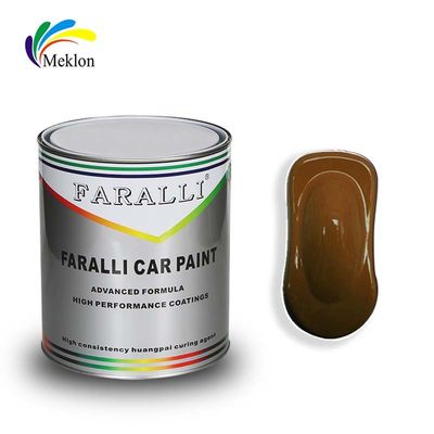 Revestimiento automático 1K Hierro transparente Amarillo Acrílico Refinado Glitter Pintura de automóvil