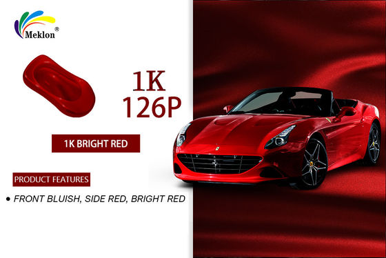 Pintura para automóviles resistente a los ácidos Basecoat Color rojo sólido Antioxidante