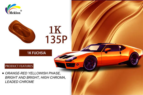 Color naranja rojo acrílico con pelaje transparente pintura de automóviles impermeable no tóxico