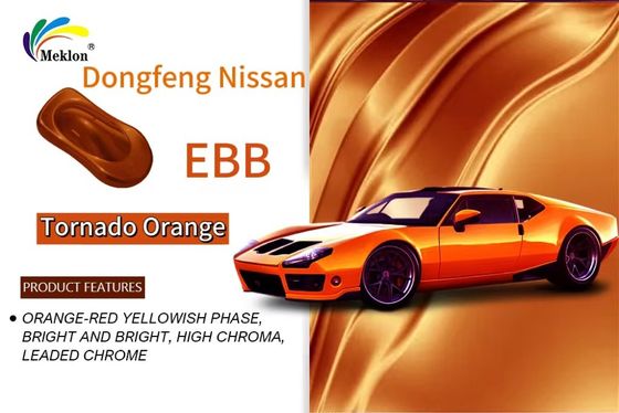 Dongfeng Nissan EBB Tornado Naranja Pintura de reparación de automóviles Bajo nivel de COV