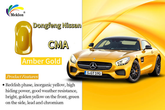 Dongfeng Nissan CMA Amber Gold Refinish Pintura para automóviles Buena durabilidad