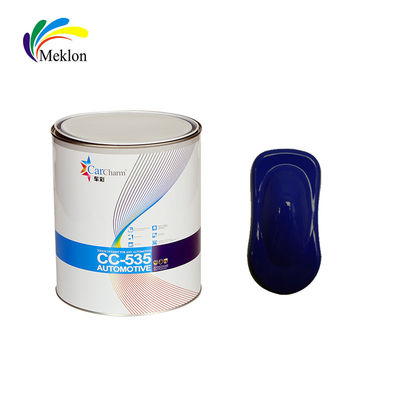 1K Refinado de carrocería de automóviles Pintura de automóviles Buena capacidad de cobertura Azul transparente