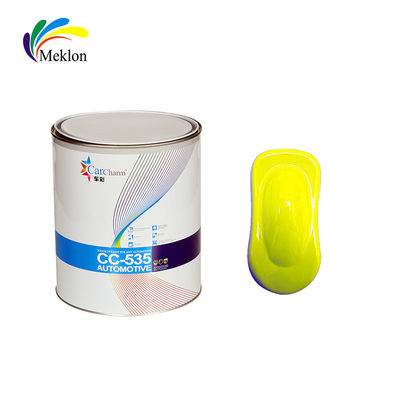 Baja concentración de olor Auto Base Protección de la capa de color amarillo limón pintura para automóviles
