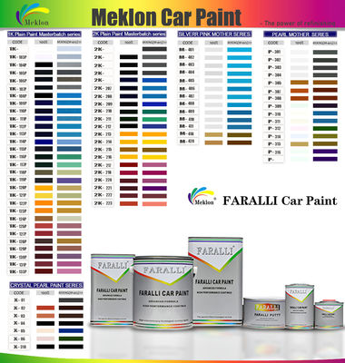 1K nieve helada azul brillante colores sólidos acrílicos pintura automática para reparación de carrocería de automóviles usados