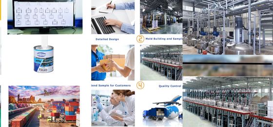 Pintura para automóviles de perlas rojas para la refinación de automóviles de grado profesional