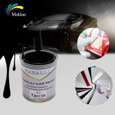 Buena resistencia a la intemperie 1K Super negro Pintura automática ODM OEM Auto Refinish Paint