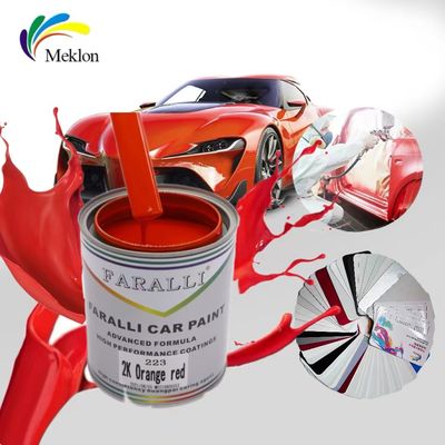 La pintura roja del coche es brillante para la reparación de automóviles Tiempo de secado rápido de sólo 30 minutos