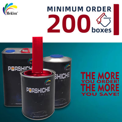 Pintura de automóvil de color rojo brillante resistente a la decoloración