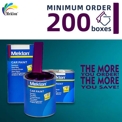 Meklon 1K Refinish Auto Paint Top Coat Acrílico de colores sólidos Pintura para automóviles