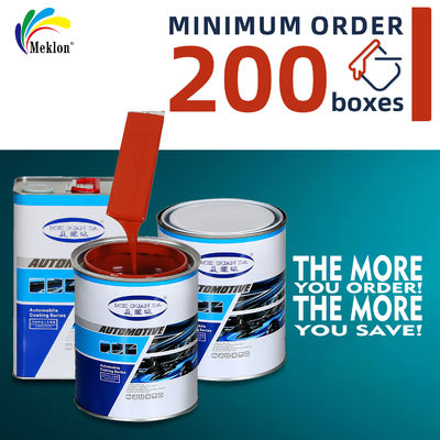 Limpiado fácil 1k Color rojo Polímero acrílico de automóvil Refinar pintura automotriz