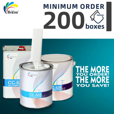 Alto sólido alto brillo acrílico blanco para automóviles Refinish Paint Automotive Clear Varnish Coating Clearcoat para automóviles