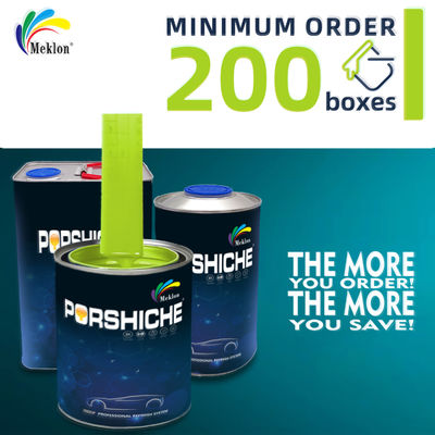 1K de pintura de automóviles amarillo verde para resistir los impactos ambientales diarios