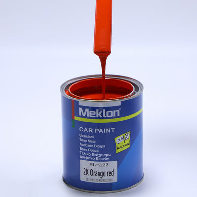 Buena nivelación 2K Naranja Rojo Pintura metálica para automóviles Acrílico Liquid Coating Spray