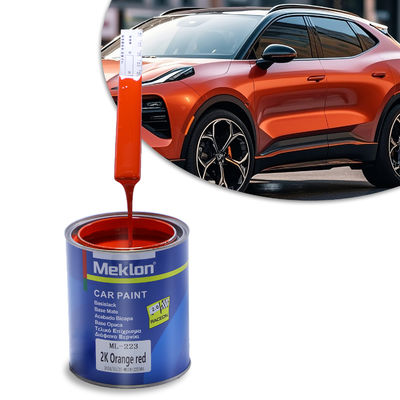Buena nivelación 2K Naranja Rojo Pintura metálica para automóviles Acrílico Liquid Coating Spray